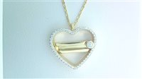 Necklace Marcello Pane Woman Letters in Silver Zirconia CLYL 007 G - CLYL 007 G